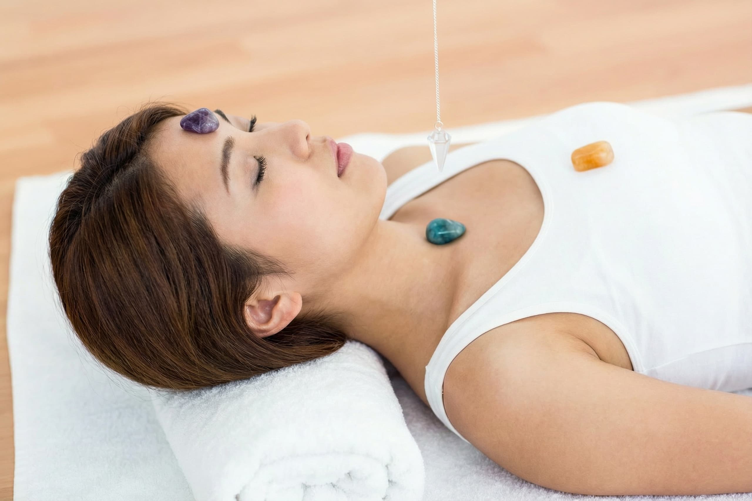 療法的催眠術スクールでクリスタルを使う